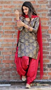 Ladies Printed Patiala Salwar Suit Set