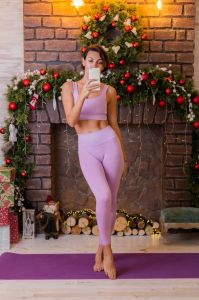 Ladies Seamless Yoga Gym Wear Set