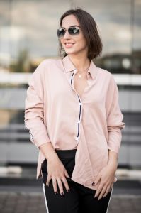 Ladies Solid Casual Formal Shirt