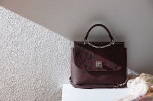 Ladies Textured Leather Handbag