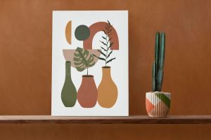 Modern Botanical Vase Canvas Wall Painting