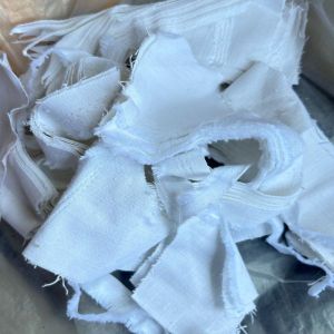 White Cutting Cotton Waste