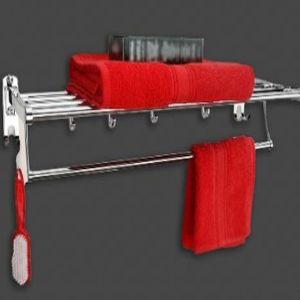 24 Inch Deluxe Stainless Steel Towel Rack