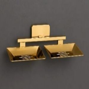 304 Stainless Steel Gold Finish Prime Double Soap Dish