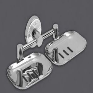 Rectangle Stainless Steel Double Soap Dish
