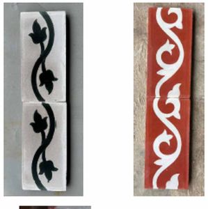 Handmade Floral Accent Tile