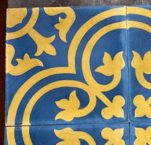 Handmade Flower Cement Tile