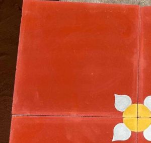 Handmade Moroccan Flower Tile