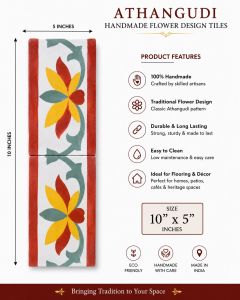 Moroccan Floral Cement Tile