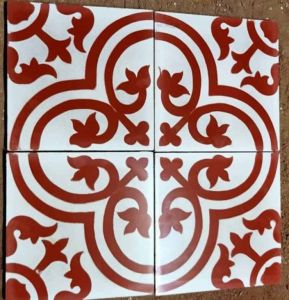 Vintage Athangudi Flower Tile