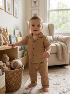 Brown Kids Co Ord Set