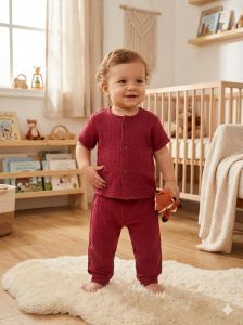 Burgundy Kids Co Ord Set
