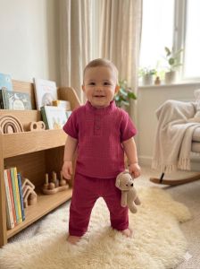 Burgundy Wine Kids Co Ord Set