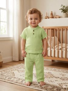 Olive Mist Kids Co Ord Set