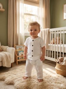 White Kids Co Ord Set
