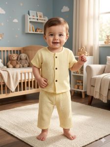 Yellow Kids Co Ord Set