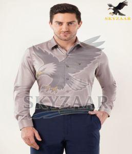 Mens Light Mauve High Quality Cotton Full Sleeve Shirt