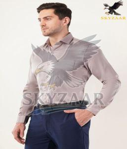 Mens Light Mauve High Quality Cotton Full Sleeve Shirt