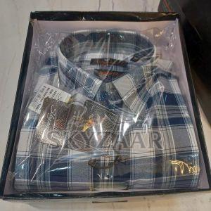 Stylish Mens Full Sleeve Cotton Check Shirt