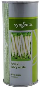 Syngenta Ivory White Hybrid Radish Seed