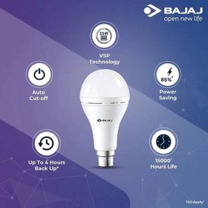 12W Bajaj Rechargeable LED Bulb