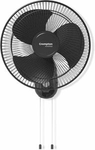 Black Crompton Wall Mount Fan