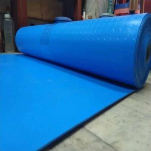Blue Rubber Floor Mat