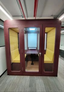 Premium Four Seater Portable Meeting Booth