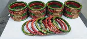 Double Line Glass Bangles