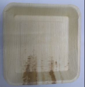 10 Inch Square Areca Leaf Deep Plates
