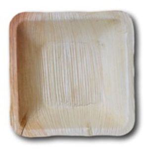 4 Inch Square Areca Leaf Bowls