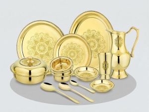 Pure Brass Dinner Set