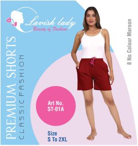 Ladies Plain Shorts