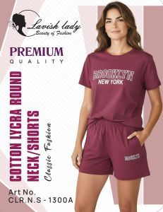 Ladies T-Shirt & Short Set