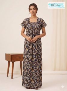 Ladies Fancy Cotton Night Gown