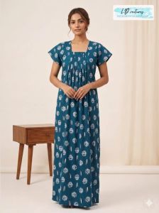 Ladies Fancy Cotton Night Gown