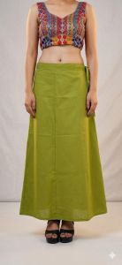 Ladies Green Cotton Petticoat
