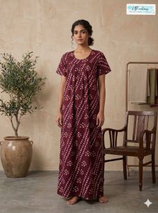 Ladies Long Cotton Night Gown