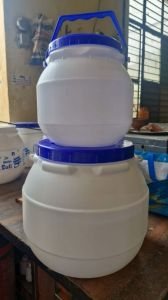 15 Kg White HDPE Curd Matka Container