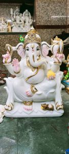2 Feet Marble Ganesh Statue