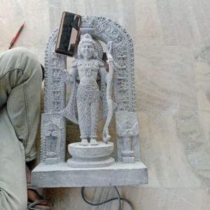 2 Feet Marble RAM Lalla Statue