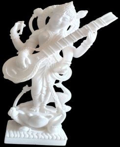 2 Feet Marble Saraswati Mata Statue