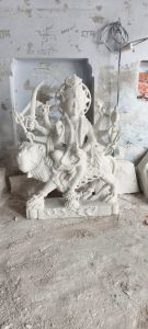 3 Feet Marble Durga Mata Statue