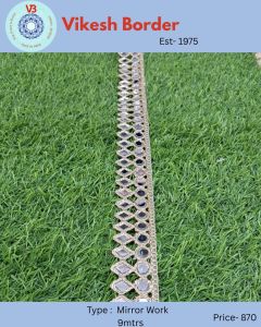 Decorative Mirror Work Lace