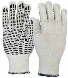 Black DOT Cotton Hand Glove