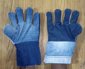 Blue Denim Jeans Glove