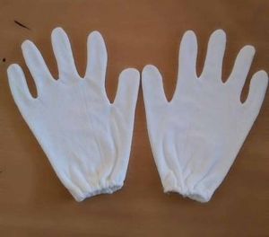 White Cotton Hosiery Glove