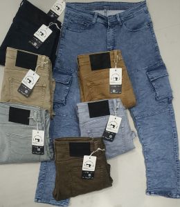 Mens Six Pocket Cargo Jeans
