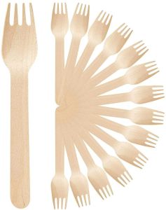 Disposable 140mm Wooden Fork