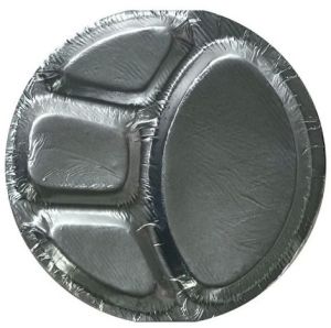 Disposable 4 Compartment Paper Plate